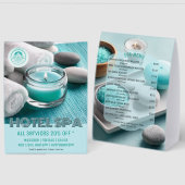 Plaque De Table Boutique Hotel Spa Services Table Tent Sign (Recto/Verso)