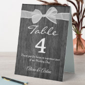Plaque De Table Bow Blanc Sur Bois De Grange (En SItu (Tableau))