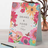 Plaque De Table Bright Fleur sauvage Fête des mariées Nourriture e (En SItu (Tableau))