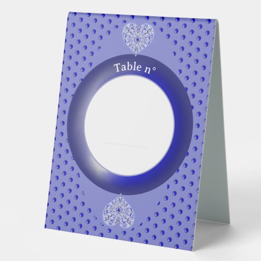 Plaque De Table Broderie Céramique Bleue de Grèce (Recto)