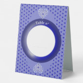 Plaque De Table Broderie Céramique Bleue de Grèce (Verso)