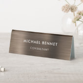 Plaque De Table Bronze Brown Metallic Professionnel (En SItu (Tableau))