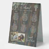 Plaque De Table BUDGET 6 Tableau Sièges Rustiques Gypsophila (Recto)