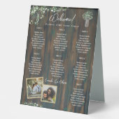 Plaque De Table BUDGET 7 Tableau Sièges Rustiques Gypsophila (Recto)