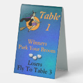 Plaque De Table Bunco Halloween Dice Witch Table Un (Verso)
