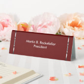 Plaque De Table Bureau d'affaires classique Nom du bureau d'affair (In SItu (Mariage))