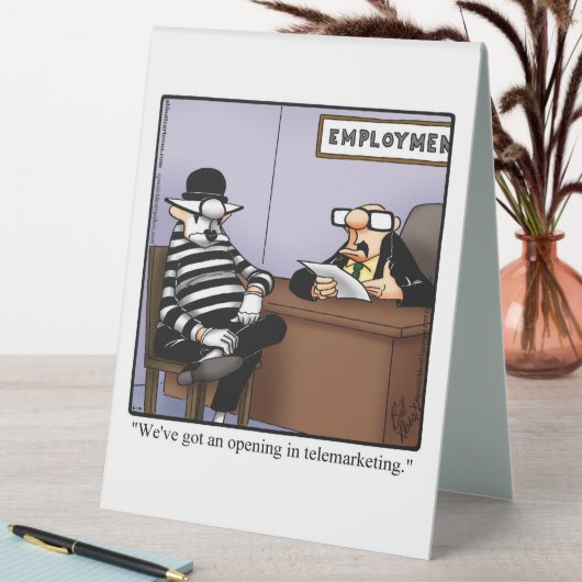 Plaque De Table Bureau - Humour Bureau - Panneau supérieur (En SItu (Tableau))