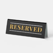 Plaque De Table Bureau professionnel réservé (Recto)