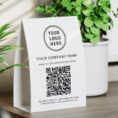 Plaque De Table Business Logo Create Your QR Code