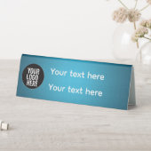 Plaque De Table Business logo Desk Name Plate with job title (En SItu (Tableau))