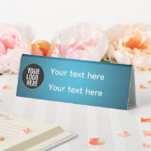 Plaque De Table Business logo Desk Name Plate with job title (In SItu (Mariage))