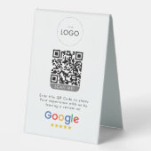 Plaque De Table Business Review On Google QR Code Rating (Recto)