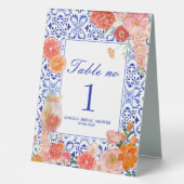 Plaque De Table Ça plus une douche de nage méditerranéenne orange (Recto)