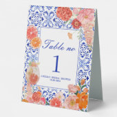 Plaque De Table Ça plus une douche de nage méditerranéenne orange (Verso)