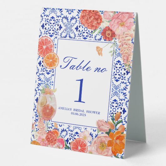 Plaque De Table Ça plus une douche de nage méditerranéenne orange (Verso)