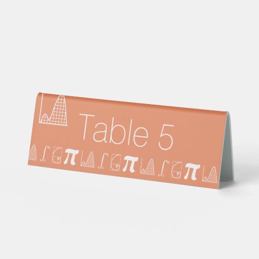 Plaque De Table Ça S'Additionne sur le Présentoir de Table Corail (Recto)