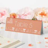 Plaque De Table Ça S'Additionne sur le Présentoir de Table Corail (In SItu (Mariage))