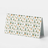 Plaque De Table Cactus pointillés sur blanc (Verso)