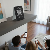 Plaque De Table Cadeau de pendaison de crémaillère | Code QR WiFi 