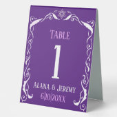 Plaque De Table Cadre de Swirl juif (Recto)