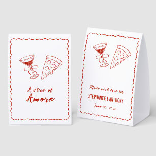 Plaque De Table Cadre fantaisiste rouge pour un mariage italien Am