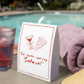 Plaque De Table Cadre fantaisiste rouge pour un mariage italien Th (Insitu (sur table))