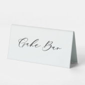 Plaque De Table Cake Bar de mariage Étiquette de nourriture (Recto)