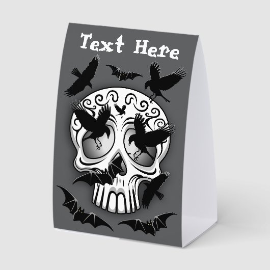 Plaque De Table Calaveras décoratives Halloween (Recto)