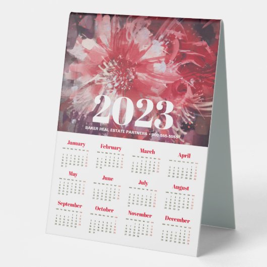 Plaque De Table Calendrier 2023 (Recto)