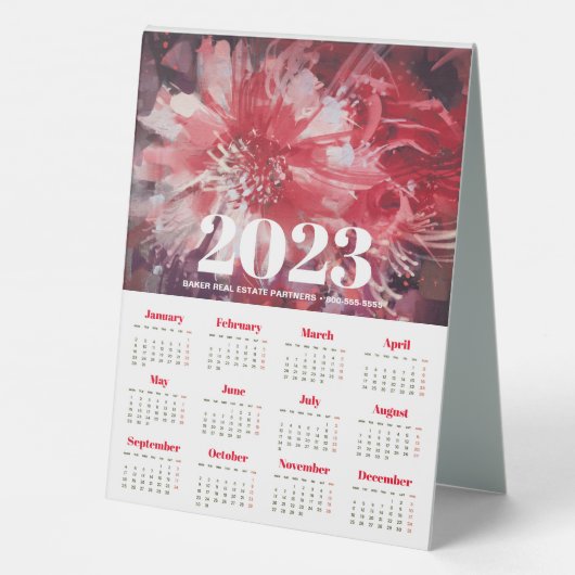 Plaque De Table Calendrier 2023 (Verso)