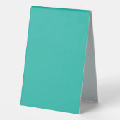 Plaque De Table Calendrier 2026 Vagues marbrées Tropical Turquoise (Verso)