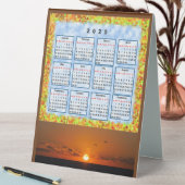 Plaque De Table Calendrier de l'année 2025 (En SItu (Tableau))