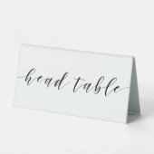 Plaque De Table Calligraphie Moderne Table de Mariage Principale (Recto)