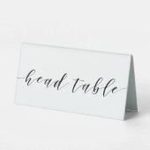 Plaque De Table Calligraphie Moderne Table de Mariage Principale (Verso)