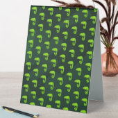 Plaque De Table Caméléon vert mignon (En SItu (Tableau))