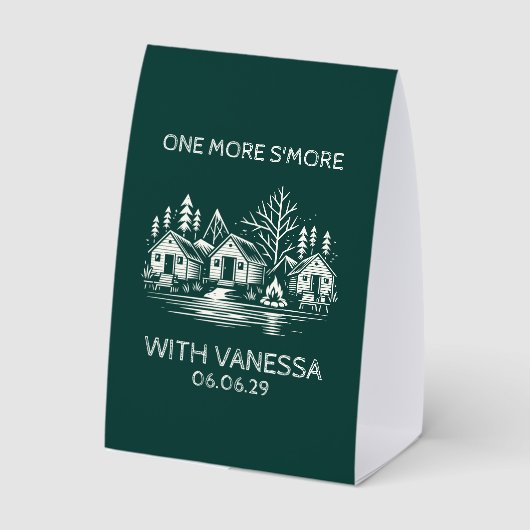 Plaque De Table Camp de vacances pour filles (Verso)