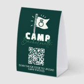 Plaque De Table Camp de vacances pour filles (Recto)