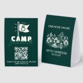 Plaque De Table Camp de vacances pour filles (Recto/verso)