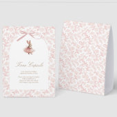 Plaque De Table Capsule Temporelle de Some Bunny Rose Ballet (Recto/Verso)