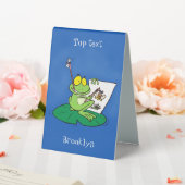 Plaque De Table Caricature amusante de grenouille verte (In SItu (Mariage))