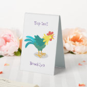 Plaque De Table Caricature amusante du coq à rames (In SItu (Mariage))