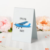 Plaque De Table Caricature d'avion à voilure fixe (In SItu (Mariage))