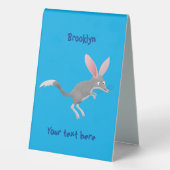 Plaque De Table Caricature de bilby australien très heureuse (Verso)