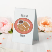 Plaque De Table Caricature de Churro (In SItu (Mariage))