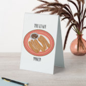 Plaque De Table Caricature de Churro (En SItu (Tableau))