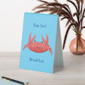 Plaque De Table Caricature de crabe rouge cuite (En SItu (Tableau))