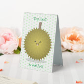 Plaque De Table Caricature de durian joyeux (In SItu (Mariage))