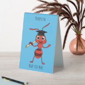 Plaque De Table Caricature de fourmi rouge joyeux (En SItu (Tableau))