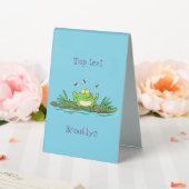 Plaque De Table Caricature de grenouille vert mignon (In SItu (Mariage))