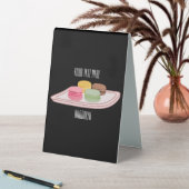Plaque De Table Caricature de Macaron (En SItu (Tableau))